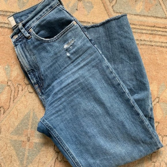 NWOT Everlane Way-High Jean Distressed Blue Wash! - Picture 11 of 16